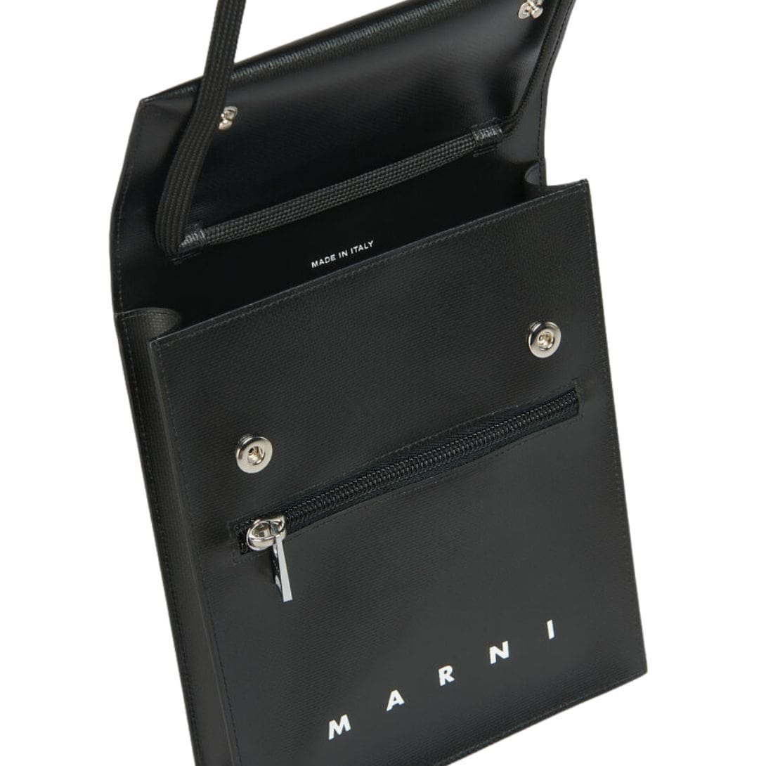 MARNI BLACK POUCH WITH SHOELACE STRAP - Image 2