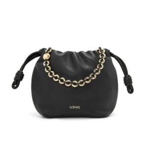 LOEWE MINI FLAMENCO PURSE BAG IN SOFT LAMBSKIN