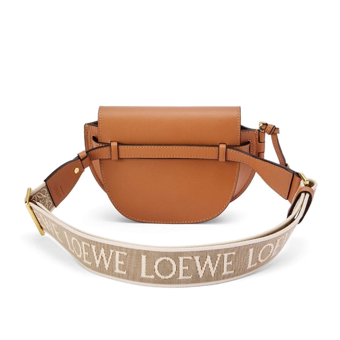 LOEWE GATE DUAL MINI BAG IN SOFT CALFSKIN AND JACQUARD - Image 7