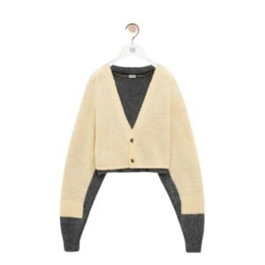 LOEWE CROPPED WOOL CARDIGAN