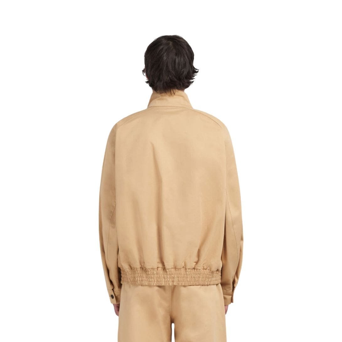 MARNI BEIGE ORGANIC GABARDINE OVERSIZED BOMBER - Image 5