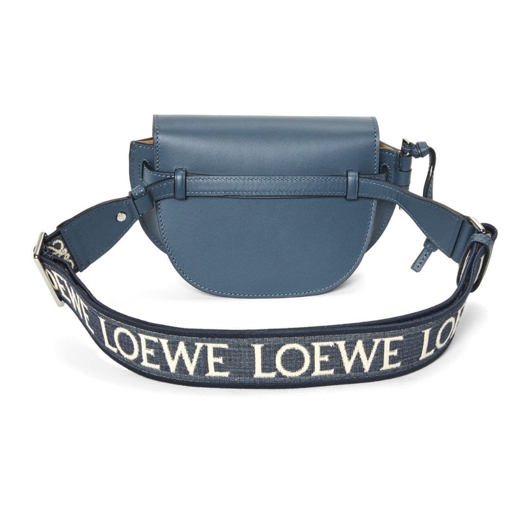 LOEWE GATE DUAL MINI BAG IN SOFT CALFSKIN AND JACQUARD - Image 6