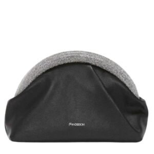 JWA BUMPER-CLUTCH – LEATHER MINI BAG WITH CRYSTALS