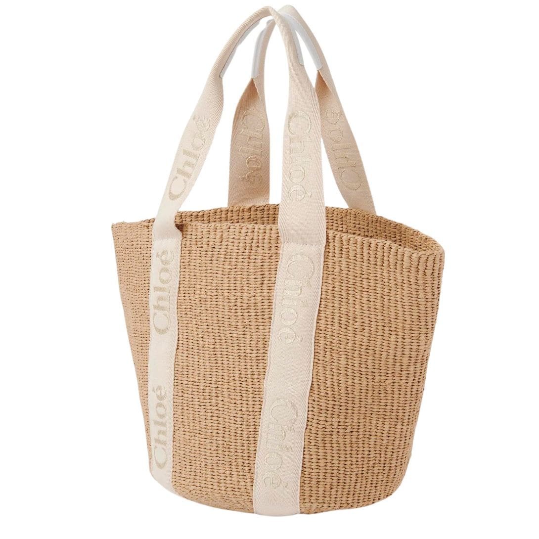 CHLOE LARGE WOODY BASKET GOLD - Image 7