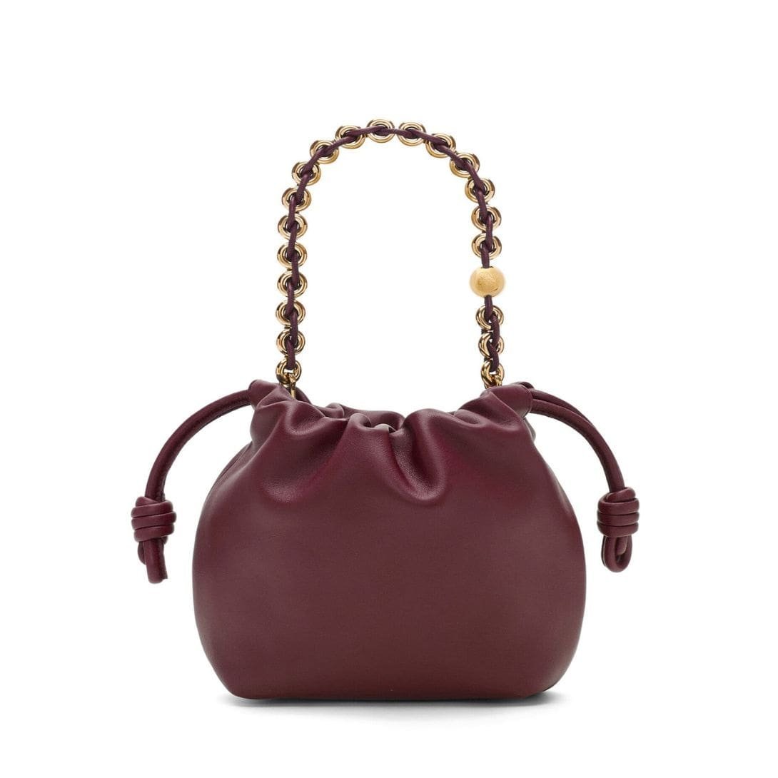 LOEWE MINI FLAMENCO PURSE BAG IN SOFT LAMBSKIN - Image 4
