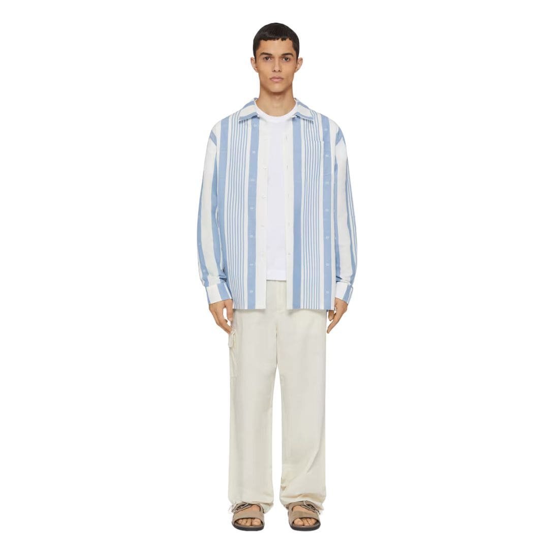 GIVENCHY SHIRT IN LINEN WITH 4G STRIPES - Image 2