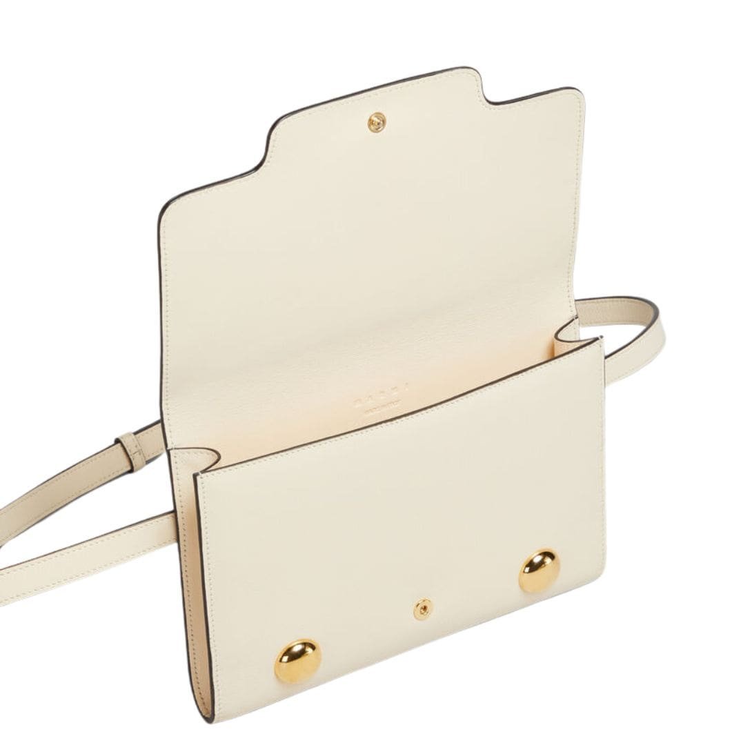 MARNI CREAM LEATHER TRUNKAROO BUM BAG - Image 5