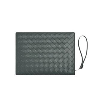 BOTTEGA VENETA SMALL INTRECCIATE DOCUMENT CASE WITH WRISTLED