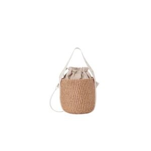 CHLOE SMALL WOODY BASKET GOLD