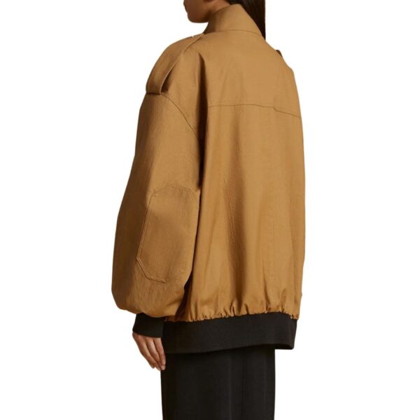 KHAITE THE FARRIS JACKET IN KHAKI - Image 5