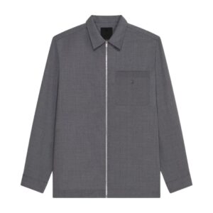 GIVENCHY ZIPPED SHIRT IN WOOL