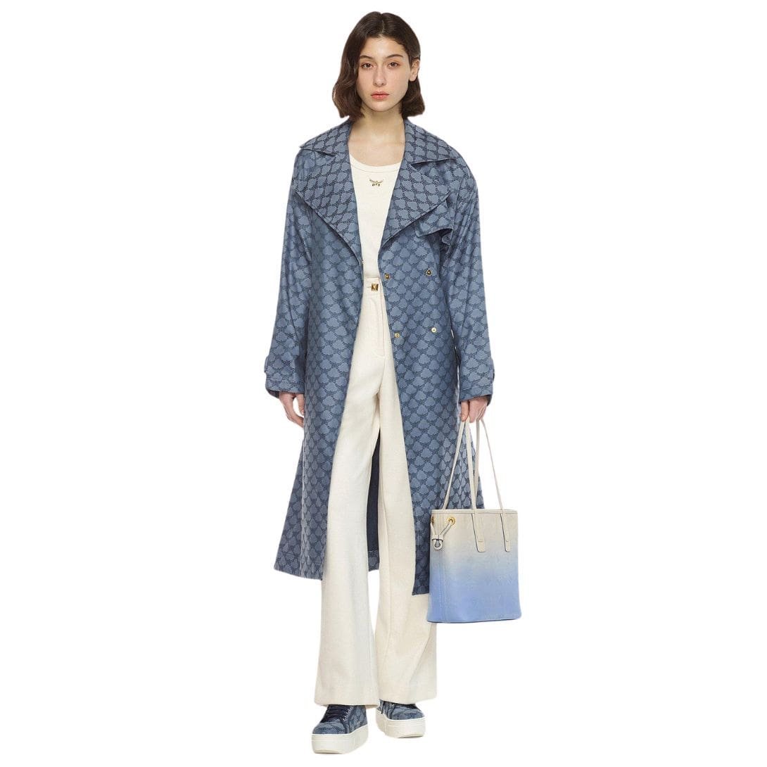 MCM SMALL LIZ SHOPPER IN GRADATION MONOGRAM LEATHER BLUE - Image 6