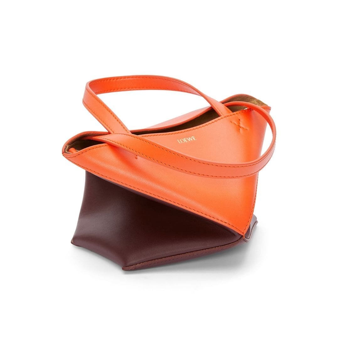 LOEWE PUZZLE FOLD TOTE MINI BAG IN SHINY CALFSKIN - Image 3