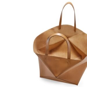 LOEWE PUZZLE FOLD TOTE XXL BAG IN SHINY CALFSKIN