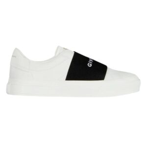 CITY SPORT SNEAKERS IN LEATHER WITH GIVENCHY STRAP