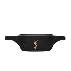 SAINT LAURENT CASSANDRE CLASSIC BELT BAG IN GRAIN DE POUDRE EMBOSSED LEATHER