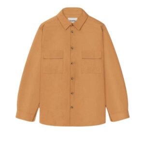 NANUSHKA JARI TECH POPLIN SHIRT BISCUIT