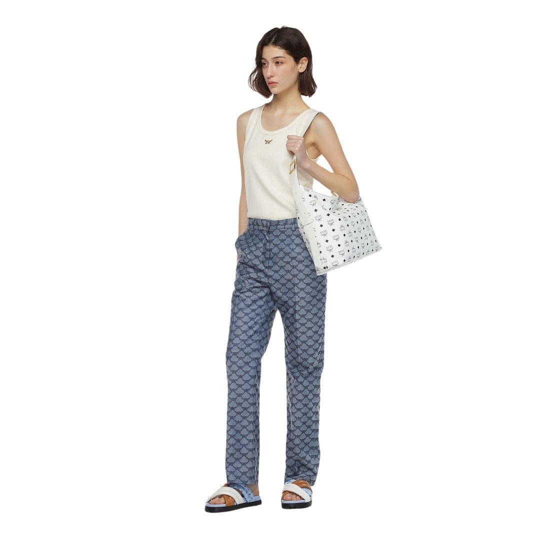 MCM LARGE AREN HOBO IN VISETOS WHITE - Image 6