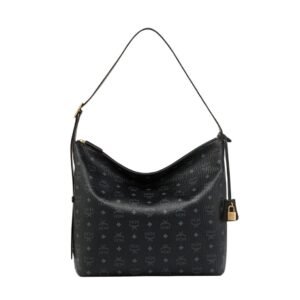 MCM LARGE AREN HOBO IN VISETOS BLACK