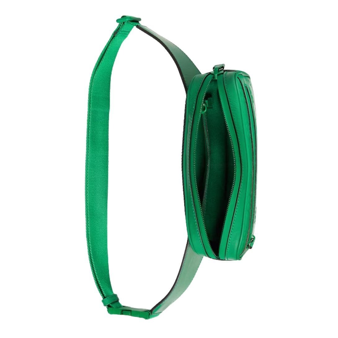GUCCI GG RUBBER EFFECT BELT BAG IN GREEN - Image 8