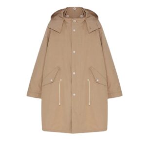 YVES SALOMON COTTON-BLEND FISHTAIL PARKA