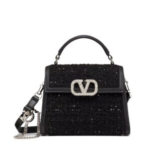 VALENTINO GARAVANI MINI VSLING TWEED HANDBAG