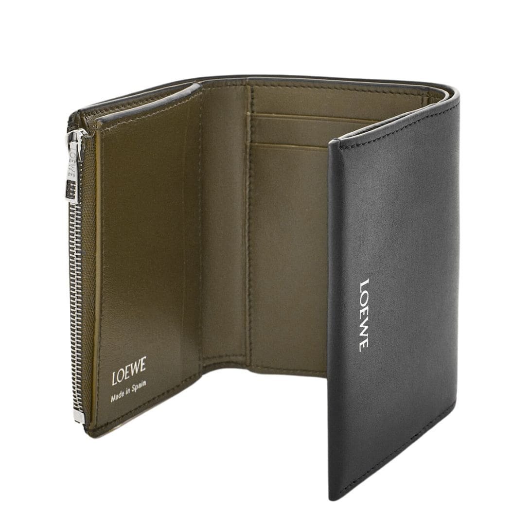 LOEWE TRIFOLD WALLET WITH ZIP IN SHINY CALFSKIN - Image 3