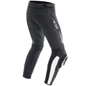 DAINESE SUPER SPEED LEATHER PANTS WHITE FLUO