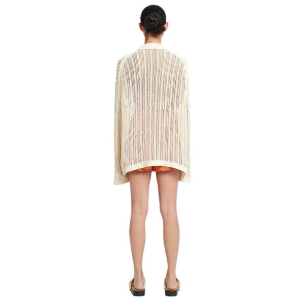 NANUSHKA JISKE CROCHET SHIRT WHITE - Image 7