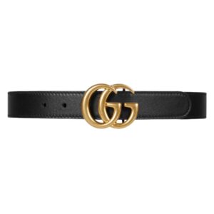 GUCCI CHILDREN’S LEATHER DOUBLE G BELT