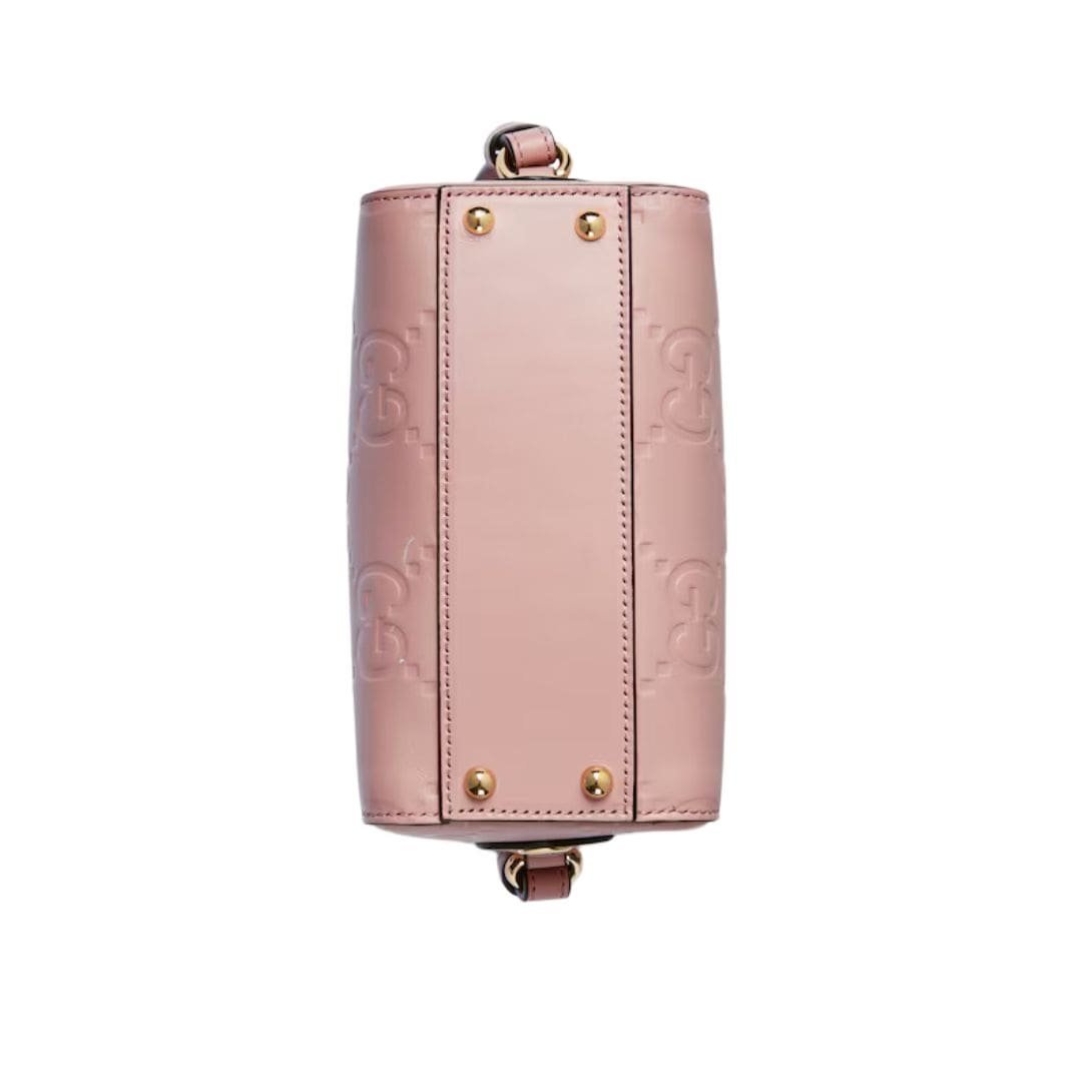 GUCCI GG SUPER MINI TOP HANDLE BAG IN ROSE BEIGE - Image 7