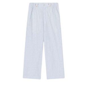 NANUSHKA ARNAUD STRIPED RELAXED-FIT PANTS BLUE