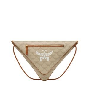MCM HIMMEL TRIANGLE POUCH IN LAURETOS BEIGE