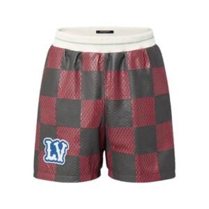 LOUIS VUITTON LEATHER INTARSIA DAIMER RUGBY SHORTS