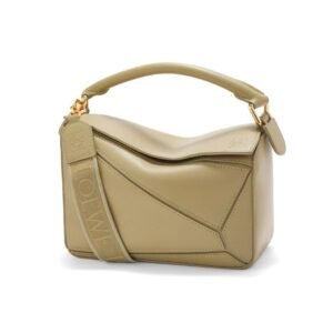 LOEWE SMALL PUZZLE BAG IN SATIN CALFSKIN