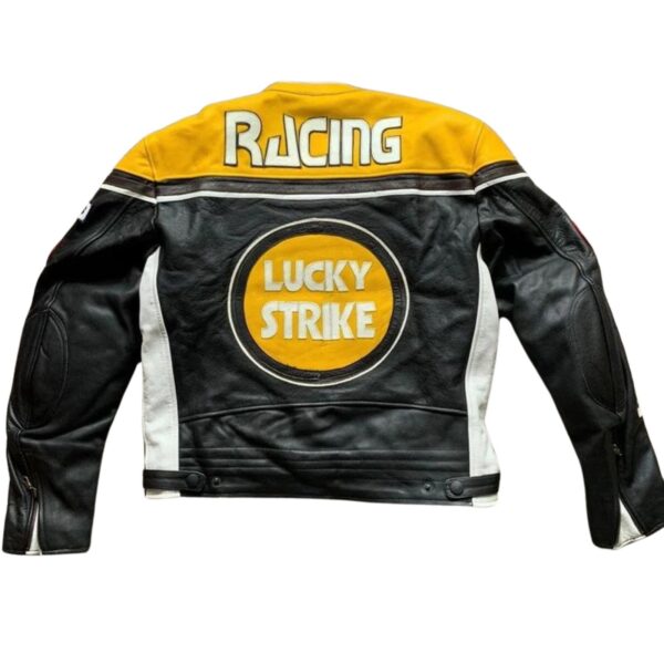 Lucky Strike Racing Leather Jacket - Image 4