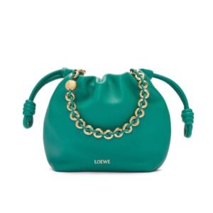 LOEWE MINI FLAMENCO PURSE BAG IN SOFT LAMBSKIN