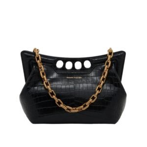 ALEXANDER MCQUEEN WOMEN’S THE PEAK BAG SMALL IN BLACK