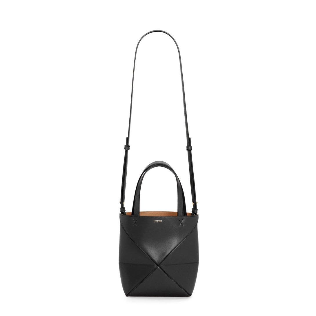 LOEWE PUZZLE FOLD TOTE MINI BAG IN SHINY CALFSKIN - Image 7