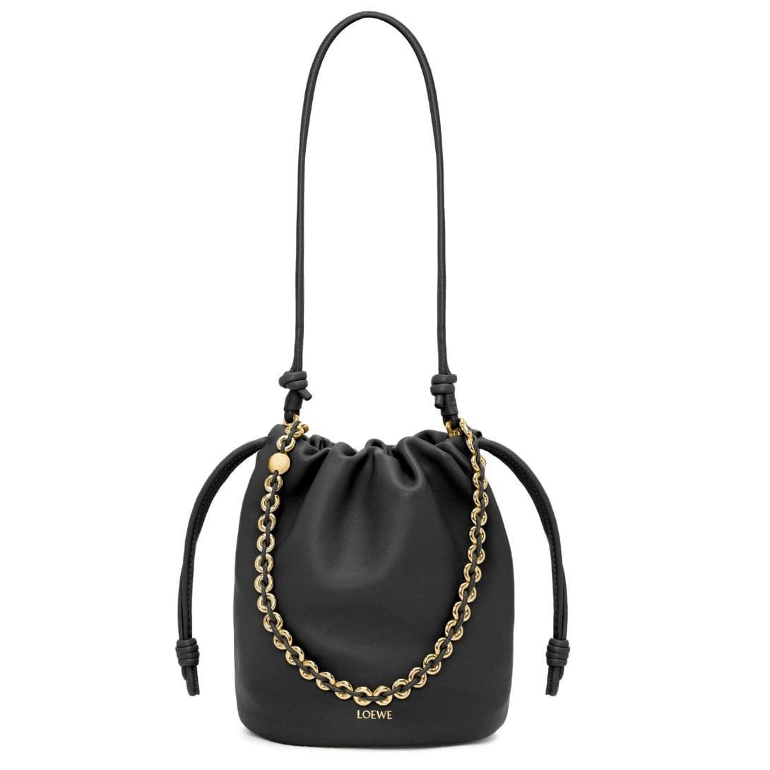 LOEWE FLAMENCO PURSE BUCKET BAG IN SOFT LAMBSKIN - Image 12