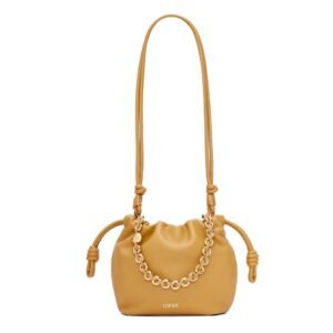 LOEWE MINI FLAMENCO PURSE BAG IN SOFT LAMBSKIN