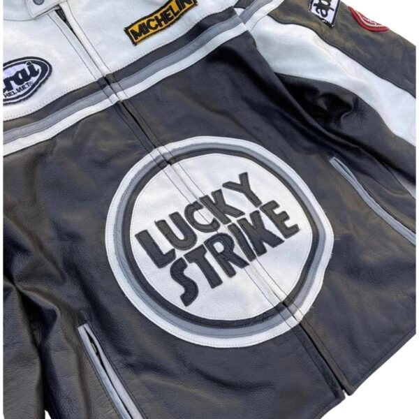 Lucky Strike Racing Leather Jacket - Image 3