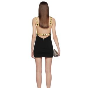 THE ATTICO ”RUE” GOLD MINI DRESS