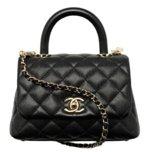 CHANEL MINI FLAP BAG WITH TOP HANDLE
