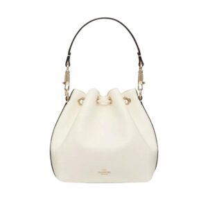 SMALL VALENTINO GARAVANI LOCÒ CALFSKIN BUCKET BAG