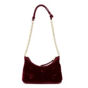 MAISON MARGIELA MICRO GLAM SLAM VELVET SHOULDER BAG