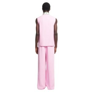 NANUSHKA SEMME SILK VISCOSE TWEED VEST PINK