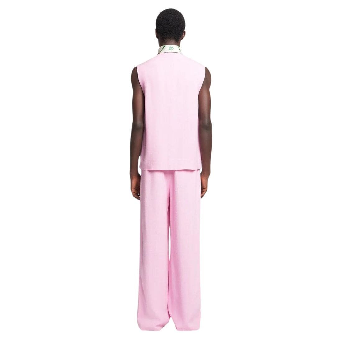 NANUSHKA SEMME SILK VISCOSE TWEED VEST PINK - Image 2