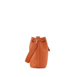 MCM MEDIUM DESSAU DRAWSTRING IN EMBOSSED MONOGRAM LEATHER BROWN