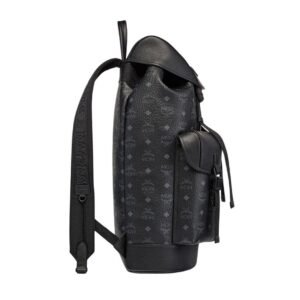 MCM LARGE BRANDENBURG BACKPACK IN VISETOS BLACK